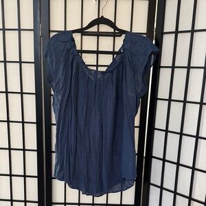 LC Lauren Conrad Navy Blouse
